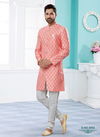 Peach White Colour Vol 14 Party Wear Mens Sherwani Wholesale Shop In Surat 5592