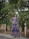 Pink And Blue Colour Aayaa Vol 9 Gown Catalog 9004