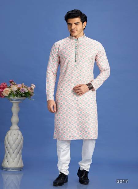 Pink And Blue Colour Party Mens Wear Pintux Stright Kurta Pajama Wholesale Online 3017