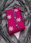 Pink And Gray Colour Organza Star Printed Dress Material Catalog 2