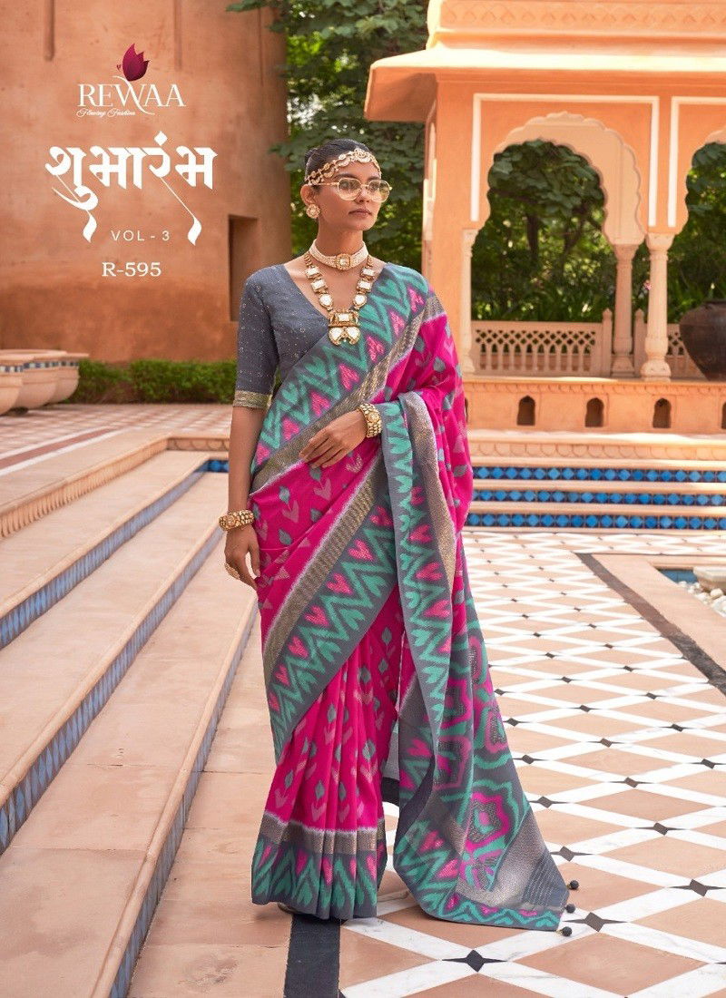 Shumbharambh Vol 3 By Rewaa Printed Saree Catalog