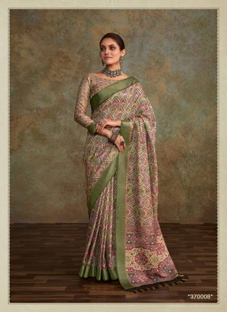 Pink And Green Colour Ritika Silk By Rajpath Handloom Pure Cotton Saree Surat Wholesale Market 370008