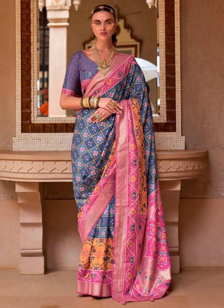 Pink And Lavender Colour Rajvansh Wholesale Designer Printed Saree Catalog R 633 B
