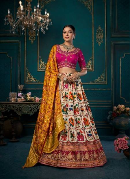 Pink And Multi Colour Shisha Vol 3 By Shisha Dola Weaving With Khatli Work Designer Lehenga Choli Catalog 1755