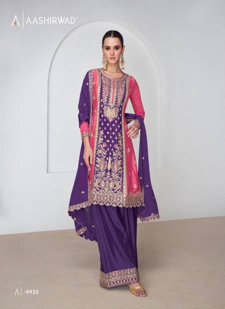 Pink And Purple Colour Shanaya By Aashirwad Wedding Wear Readymade Suits Suppliers In India 9925
