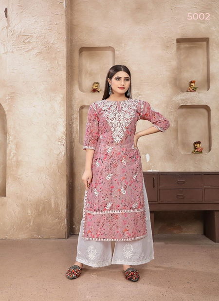 Rasika By Rasili Nx Chicken Kari Cotton Kurti With Bottom Online Wholesale Catalog