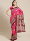 Pink Bhagalpuri Saree 4
