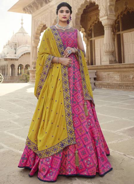 Pink Color Kadambari By Virasat Gown Catalog 1004