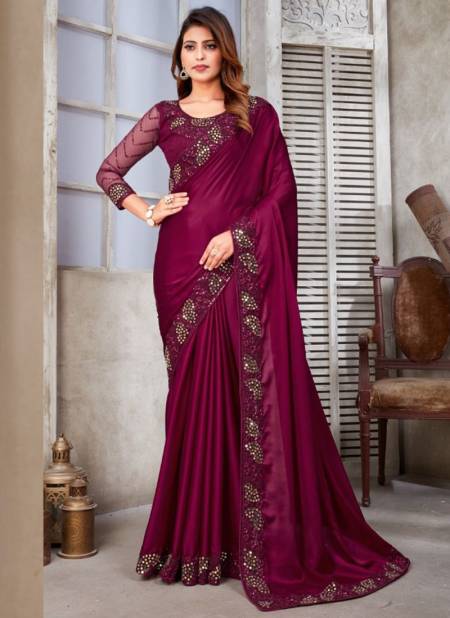 Pink Colour 487 Colours Wholesale Designer Silk Saree Catalog 487 C