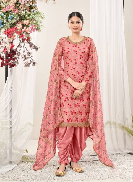 Pink Colour Aanaya Vol 154 By Twisha Punjabi Patiyala Suits Catalog 5401