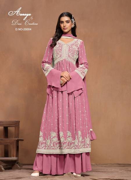 Pink Colour Aanaya Vol 200 By Twisha Faux Georgette Designer Salwar Suit Wholesale Online 20004