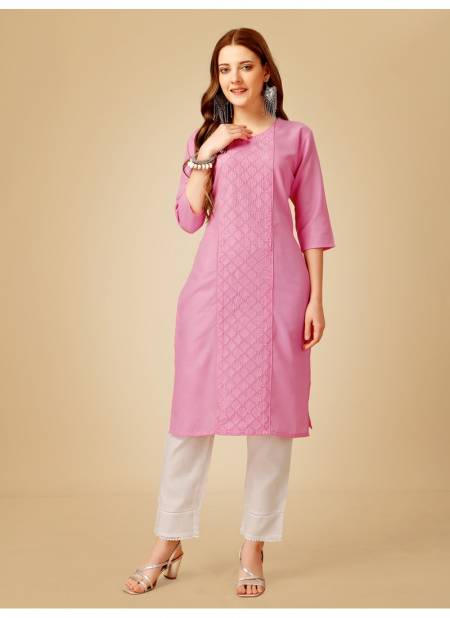 Pink Colour Aaradhna 1051 Kurti With Bottom Catalog 5