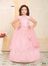 Pink Colour Aaradhna vol 44 By Alka Kids Wear Heavy Embroidery Lehenga Wholesale Online 291