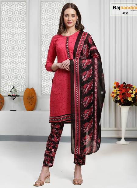 Pink Colour Aarvi By Rajnanadini Pinted Salwar Suit Catalog 4236