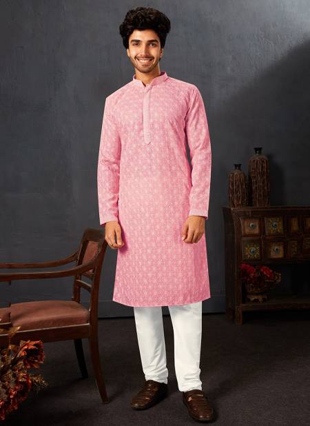 Pink Colour Aldo Ethnic Wear Wholesale Kurta Pajama Catalog AL KP 1