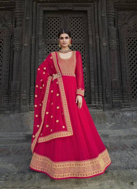 Pink Colour Amaya By Zubeda Gown Catalog 22304
