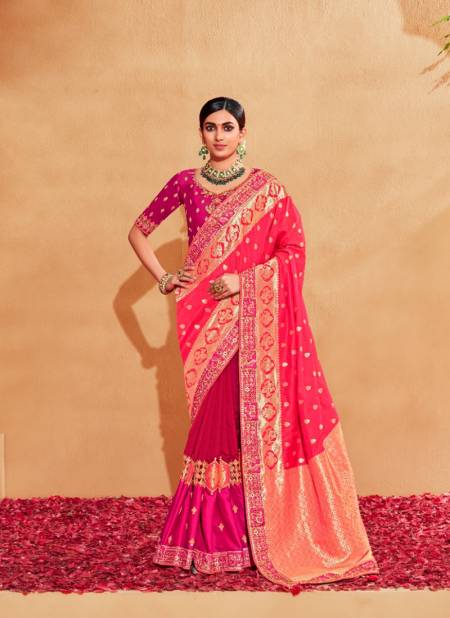 Pink Colour Anaara By Tathastu Silk Sarees Catalog 6103