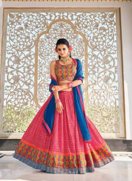 Pink Colour Ananya By Virasat Heavy Pure Masleen Readymade Designer Lehenga Choli Catalog 3001