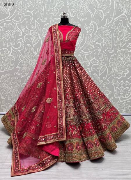 Pink Colour Anjani Art 2515 Wedding Lehenga Choli Catalog 2515 A