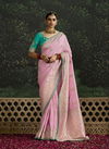 Pink Colour Baisaa By Kimora Dola Silk Occasion Wear Saree Suppliers In India SA 309