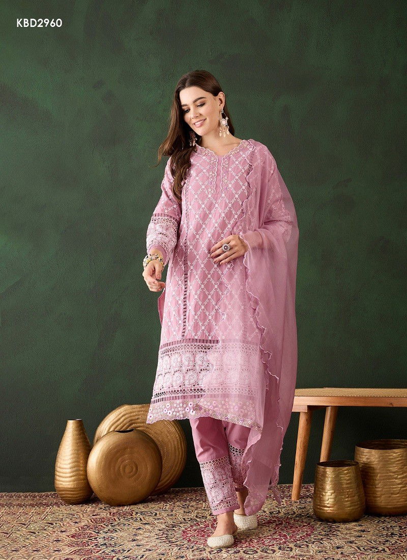 Pink Colour Bhumi Vol 3 By Mahotsav Cotton Embroidery Kurti With Bottom Dupatta Orders In India KBD2960