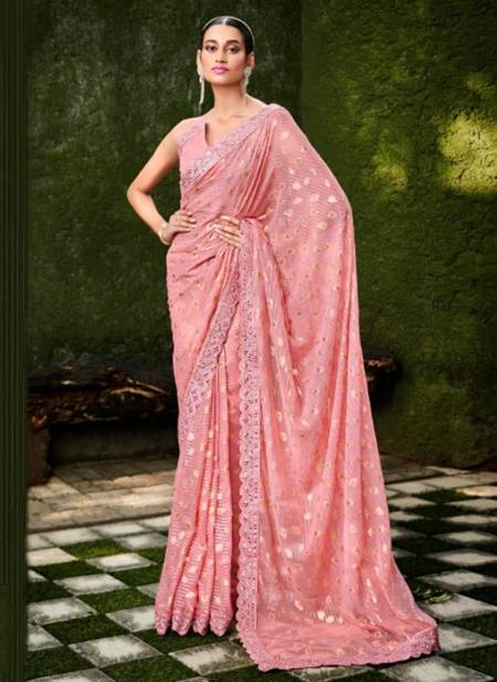 Pink Colour Chandani Function Wear Wholesale Designer Sarees 1501