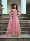 Pink ColourRuksar 1001 A To 1001 D By F K Fashion Gown Catalog 1001 A