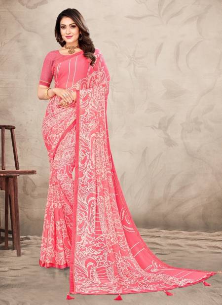Pink Colour Dhun Vol 3 By Ruchi Printed Saree Catalog 21803 A