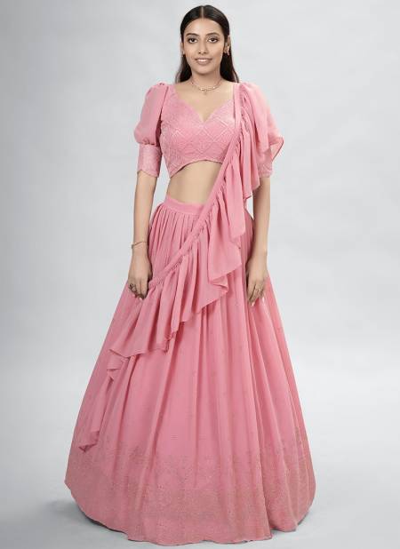 Pink Colour Dressetive Vol 5 Wholesale Party Wear Lehenga Choli Catalog 11001