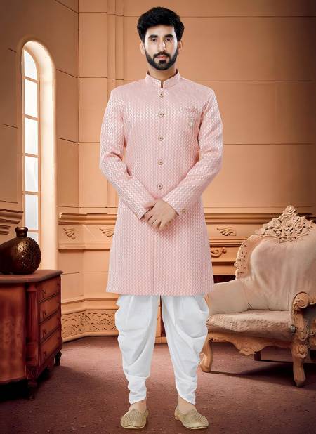 Pink Colour Exclusive Wear Wholesale Indo Western Catalog 1646