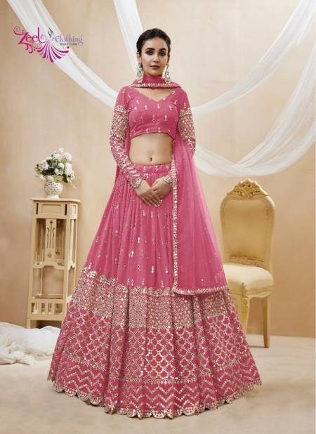 Pink Colour Expression Vol 1 By Zeel Party Wear Lehenga Choli Catalog 301