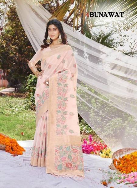 Pink Colour Femina Cotton Vol 2 By Bunawat Daily Wear Cotton Saree Wholesale Clothing Distributors in India 10486