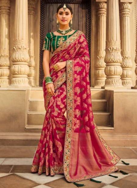 Pink Colour Femina Wholesale Wedding Sarees Catalog 2301