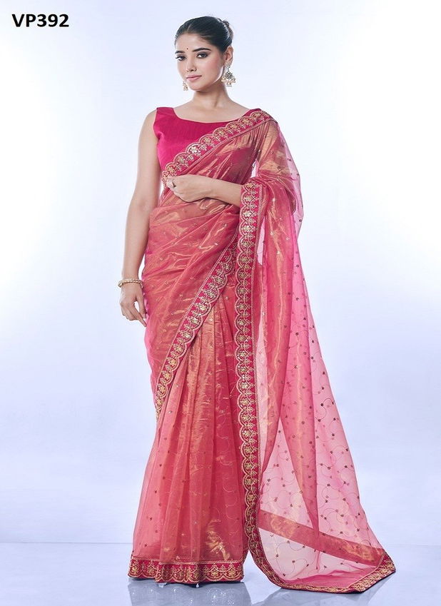 Golden Thar By Fashion Berry Net Saree Embroiderdy Exporters In India