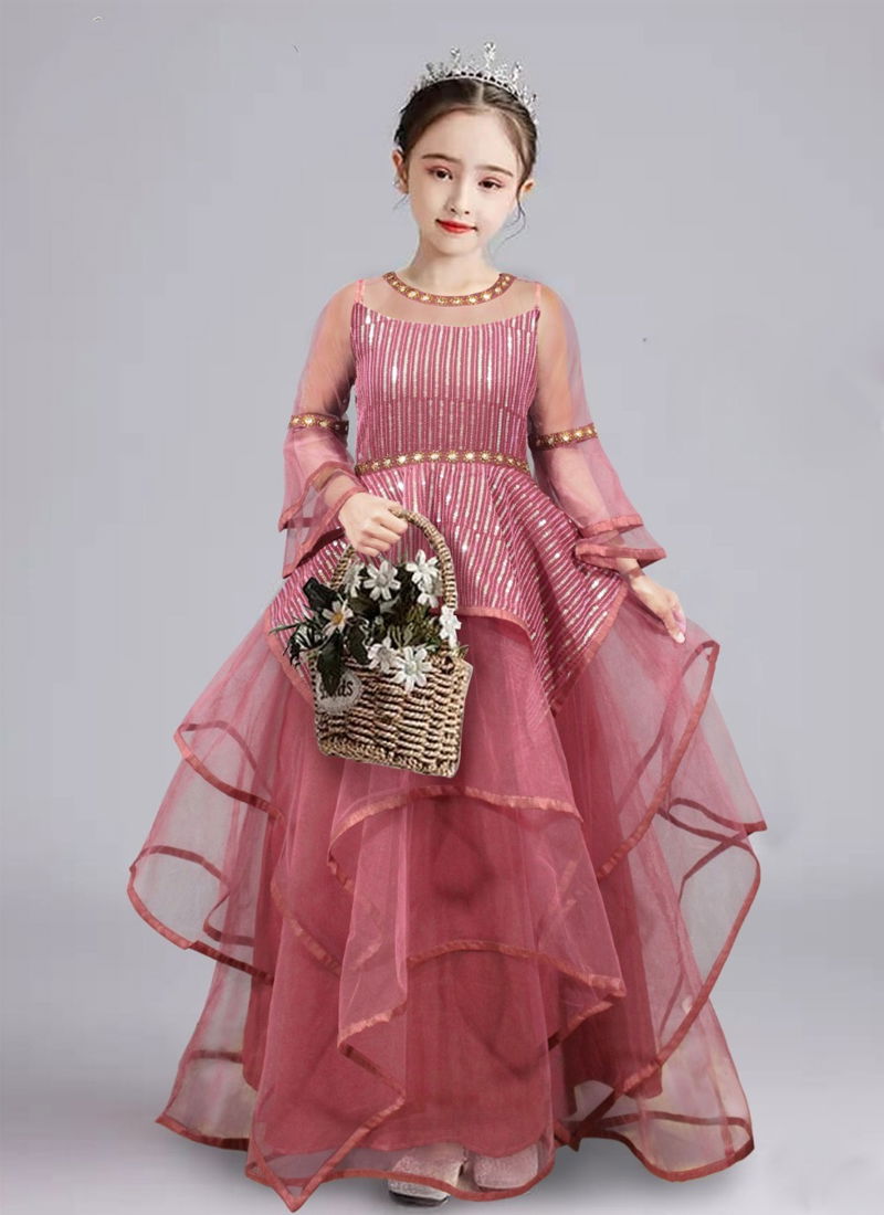 Pink Colour Harry By Arya Dress Maker Harry 1 To Harry 6 Girls Wear Catalog Harry 1