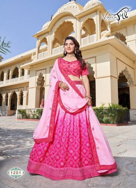 Pink Colour Heeriye By Vouch 1201 To 1205 Series Designer Lehenga Choli Wholesale Online 1201