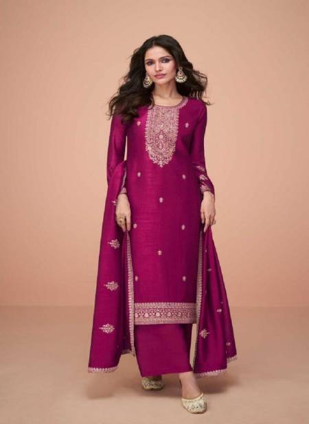 Pink Colour Hiva By Aashirwad Creation Premium Silk Designer Salwar Kameez Catalog 9732