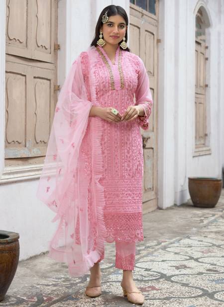 Pink Colour Inayat By FK Fashion 2011 To 2016 Pakistani Salwar Suits Catalog 2015