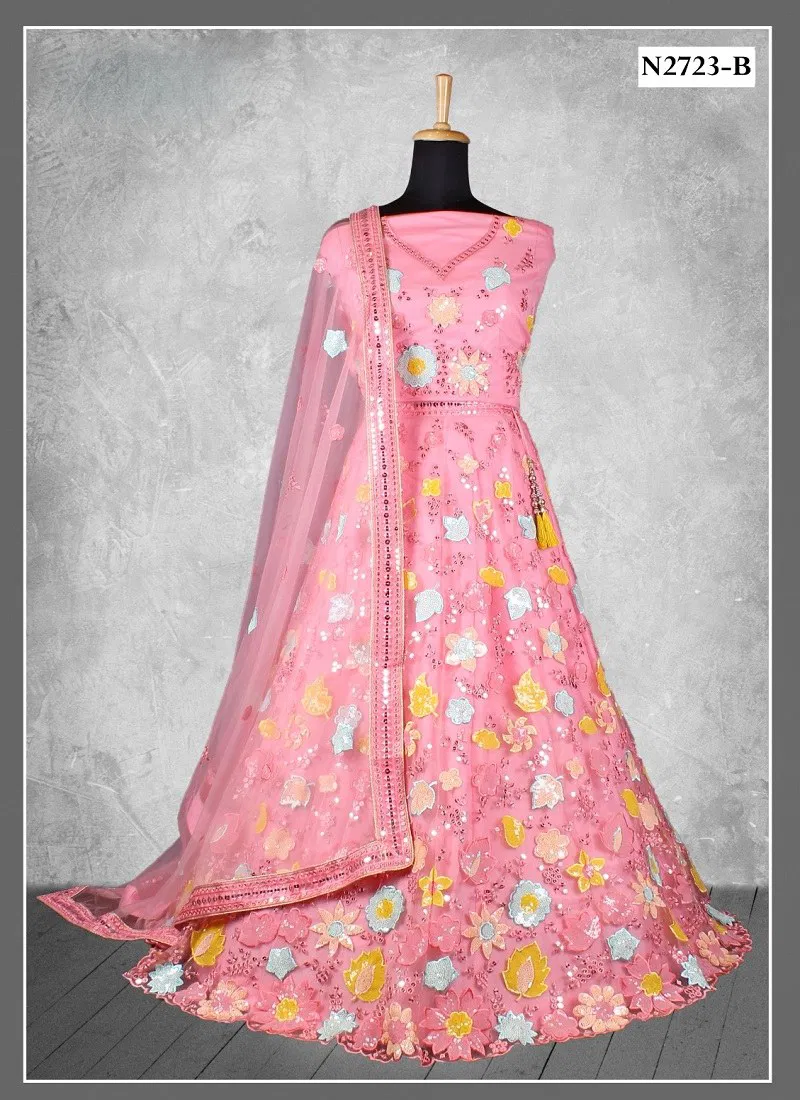 Pink Colour Ishani Vol 01 By Mahotsav Designer Lehenga Choli Wholesale Price In Surat N2723-B