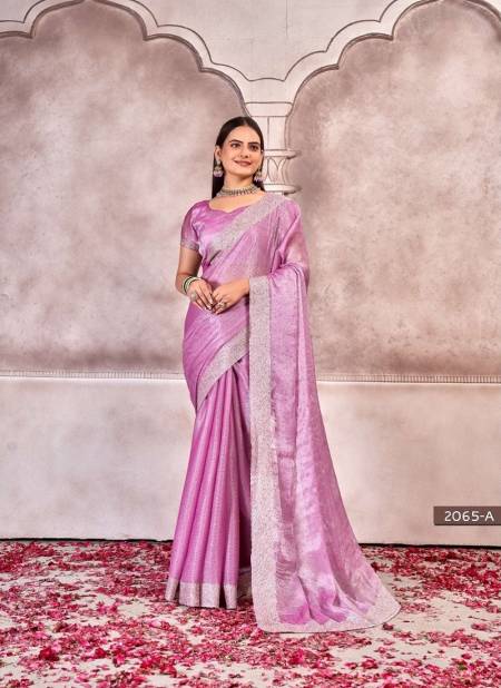 Pink Colour Jayshree 2065 A To D Sitara Chiffon Designer Party Wear Saree Wholesale Shop In Surat 2065-C