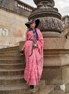 Pink Colour Kaarsi Silk By Rajtex Organza Parsi Handloom Weaving Saree Orders In India 346007