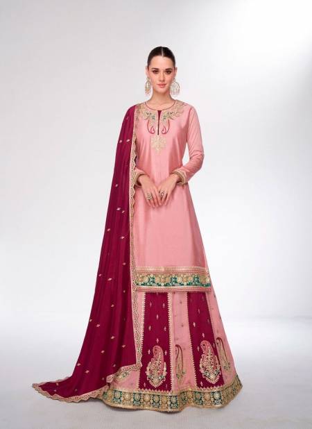 Pink Colour Kahaani By Aashirwad Wedding Wear Readymade Suits Wholesalers In Delhi 9988