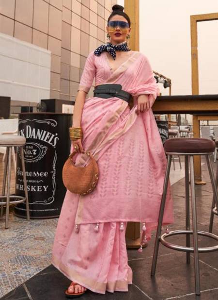 Pink Colour Karol Silk Party Wear Wholesale Designer Sarees 5001