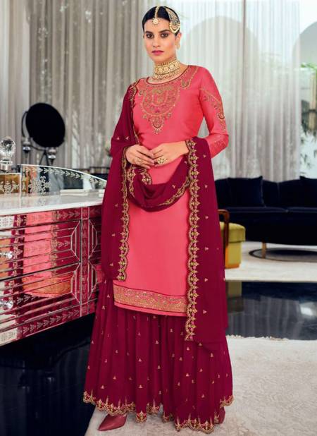 Pink Colour Kasturi Vol 2 By Radha Wedding Salwar Suit Catalog 892