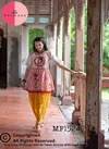 Pink Colour Katputli Kedia Vol 2 By Mesmora Navratri Woman Kurti With Bottom Suppliers In India MF1524