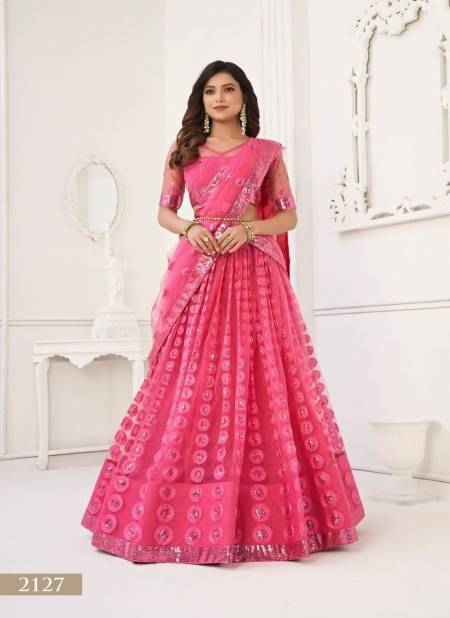 Pink Colour Kelaya Vol 6 By Narayani Fashion Butterfly Net Party Wear Lehenga Choli Wholesale Market In Surat With Price 2127
