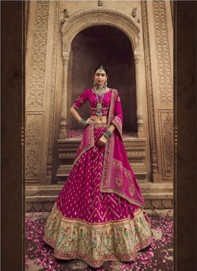 Pink Colour Keshav Vol 1 By Shisha Designer Lehenga Choli Catalog 104