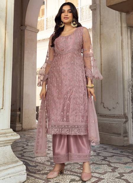 Pink Colour Khwaab By Fk Fashion Wedding Wear Salwar Suits Catalog 1012 A