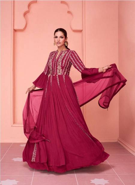 Pink Colour Kiaraa Gold By Sayuri 5330 Series Indo Western Lehenga Choli Suppliers in India 5330 A