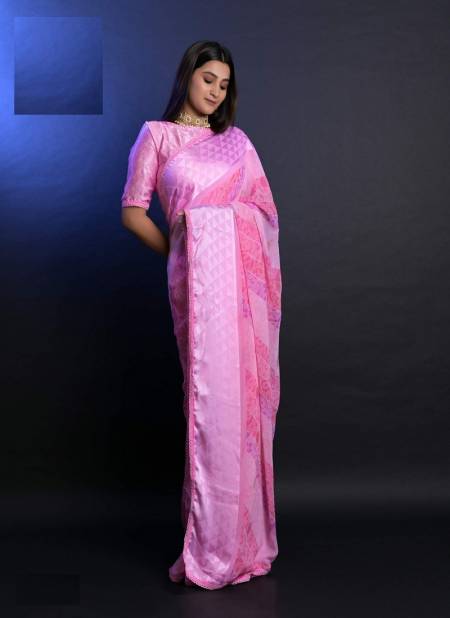 Pink Colour Krisha Vol 6 By Ashima Party Wear Saree Catalog 7508